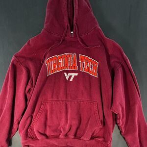 Ncaa Men's Burgundy and Red Hoodie